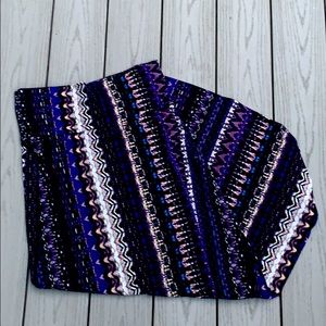 Purple maxi skirt